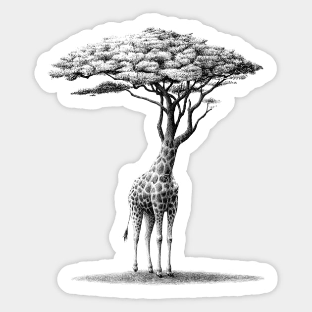 girafboom Sticker by RedmerHoekstra